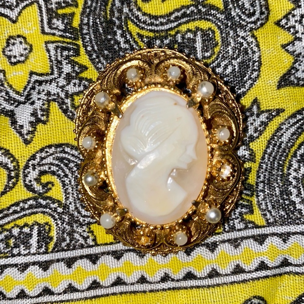 Florenza Stunning (Signed) Cameo Brooch! - Picture 4 of 4